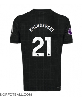 Billige Fotballdrakt Tottenham Hotspur Dejan Kulusevski #21 Replika Bortedrakt 2025-26 Kortermet